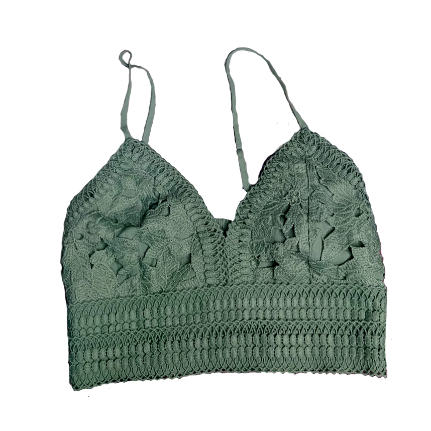 Top verde sage "Love Tree" -(Talla M)