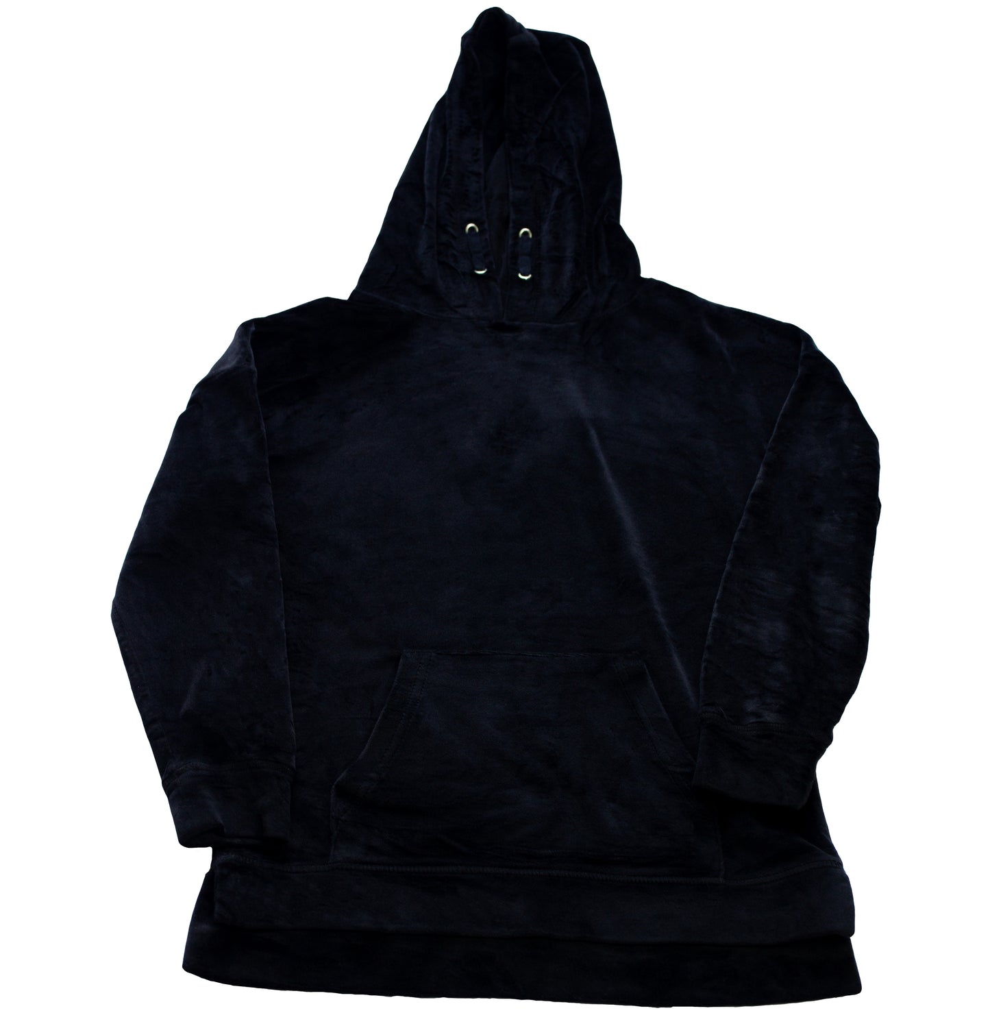 Hoodie velvet negro "DUNES" – (Talla XS)