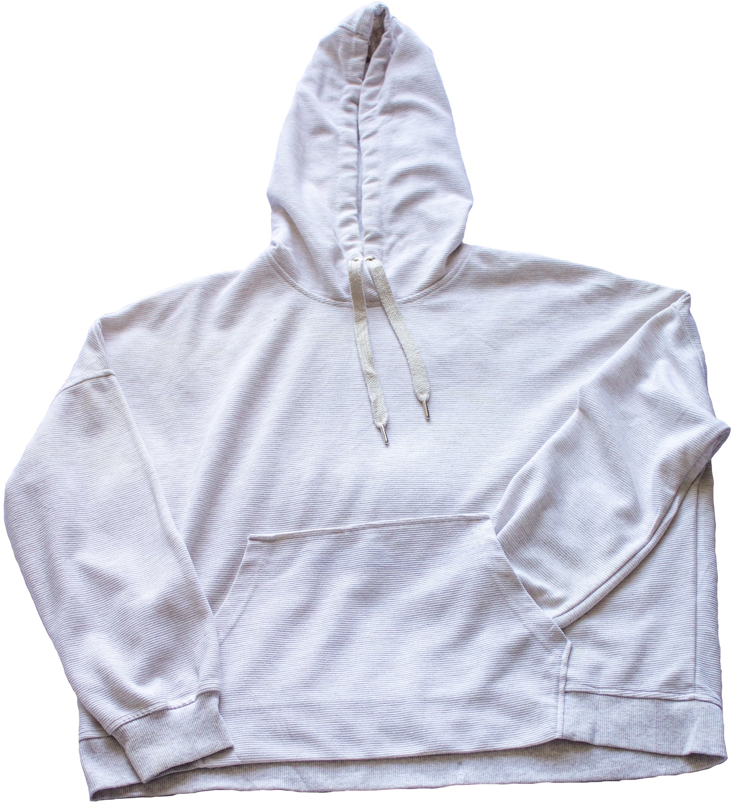 Polera crop blanca"PRIMARK CARES" básico oversize – (Talla M)