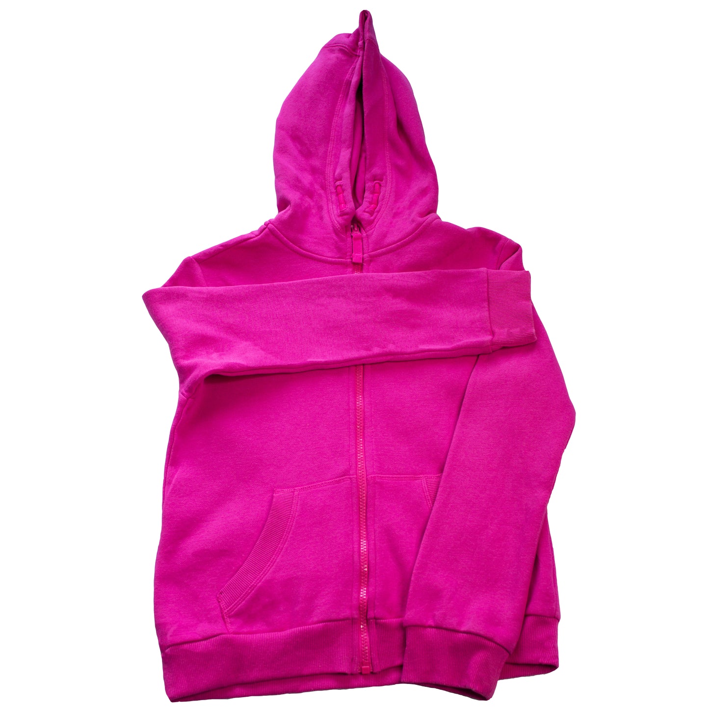 Polera rosa con cierre"FyF" – Para niña (Talla aproximada 11-12 años)